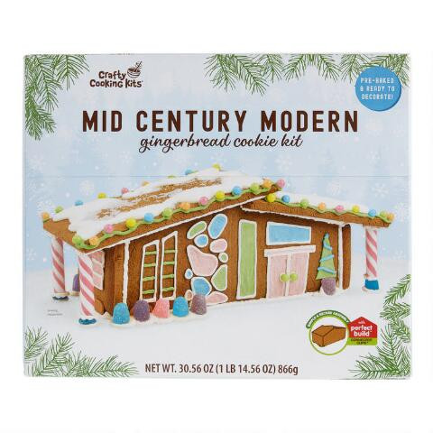 Woodland Mid Century Modern Gingerbread House Kit | World Market