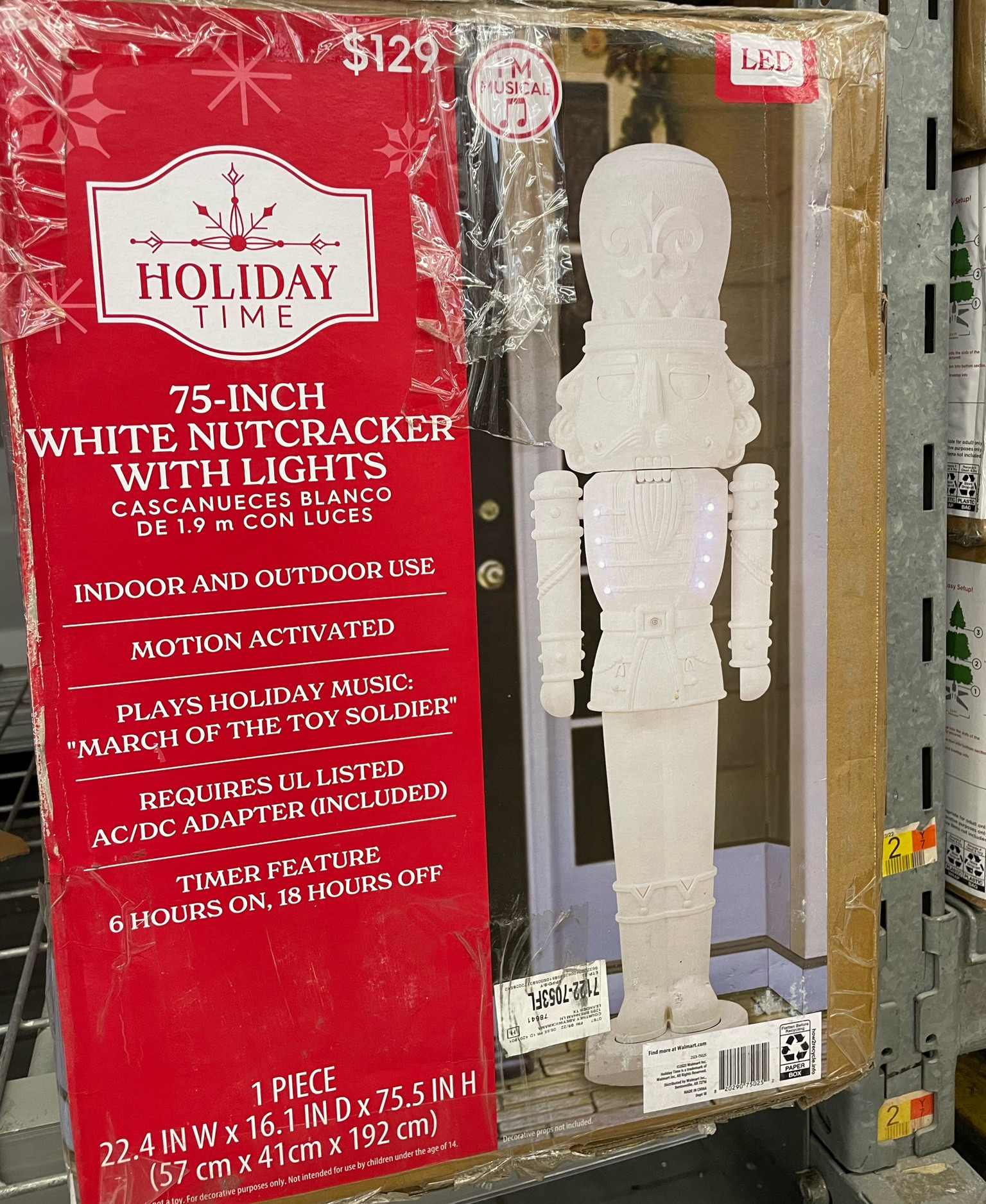 🎄Clearance Sale - 75 DIY White Nutcracker Mold, With Lights Plays Mu -  GLOSSFINEY