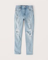 High Rise Super Skinny Ankle Jeans | Abercrombie & Fitch (US)