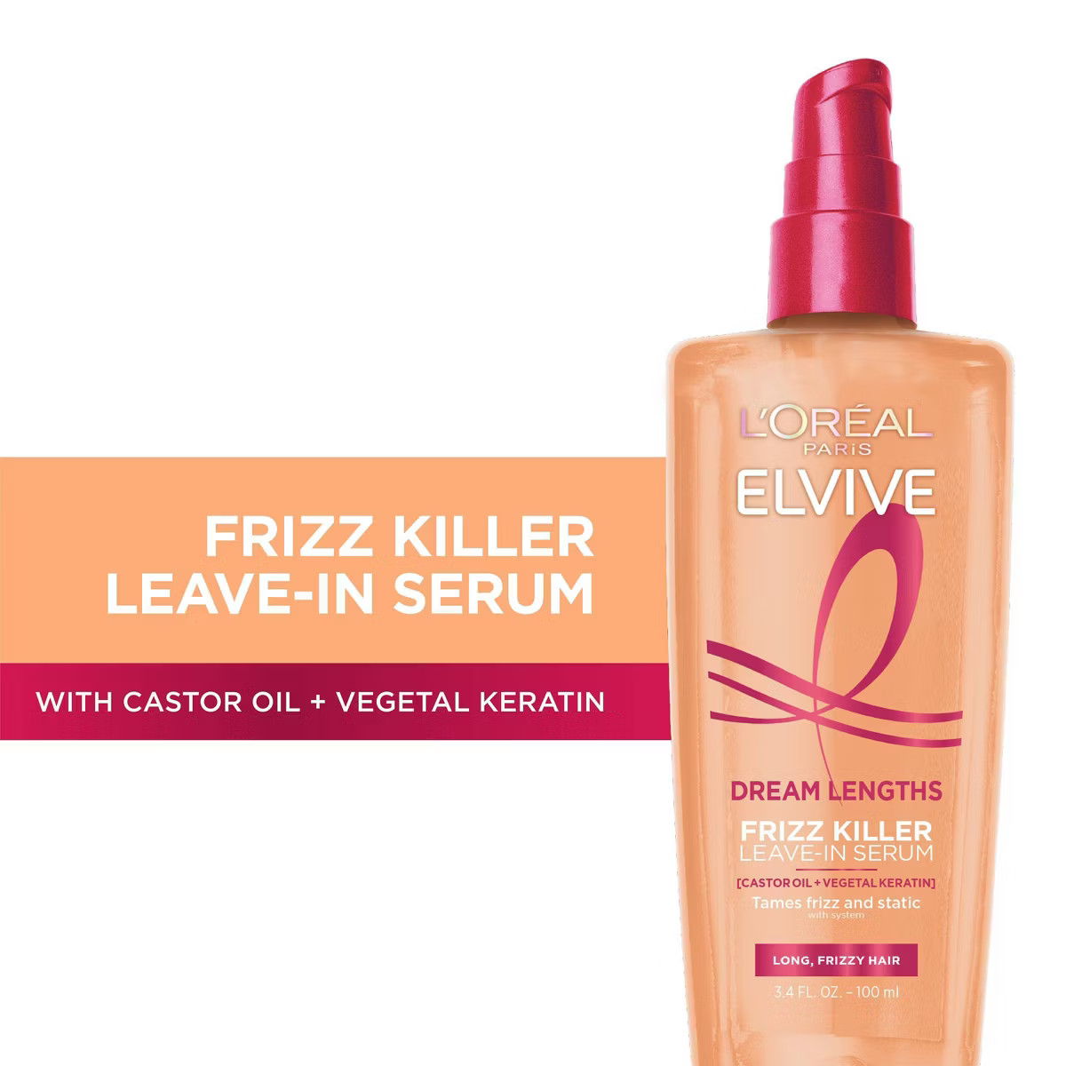 L'Oreal Paris Elvive Dream Lengths Frizz Killer Serum - 3.4 fl oz | Target