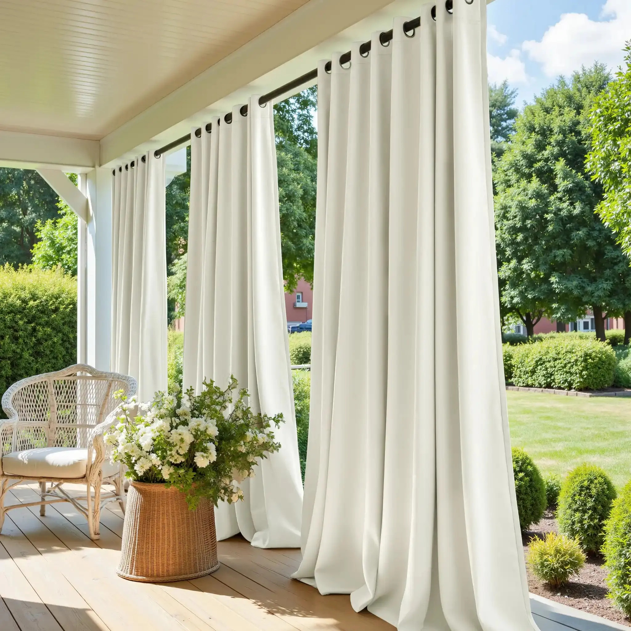 Heck Solid Acrylic Outdoor Curtain | TWOPAGES