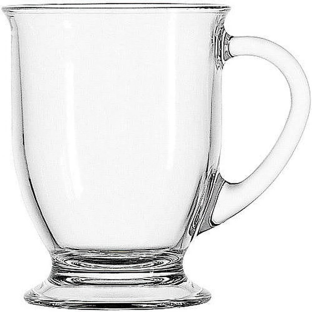 Anchor Hocking Clear Glass Café 16 Ounce Mug Set, 4 Piece Set | Walmart (US)