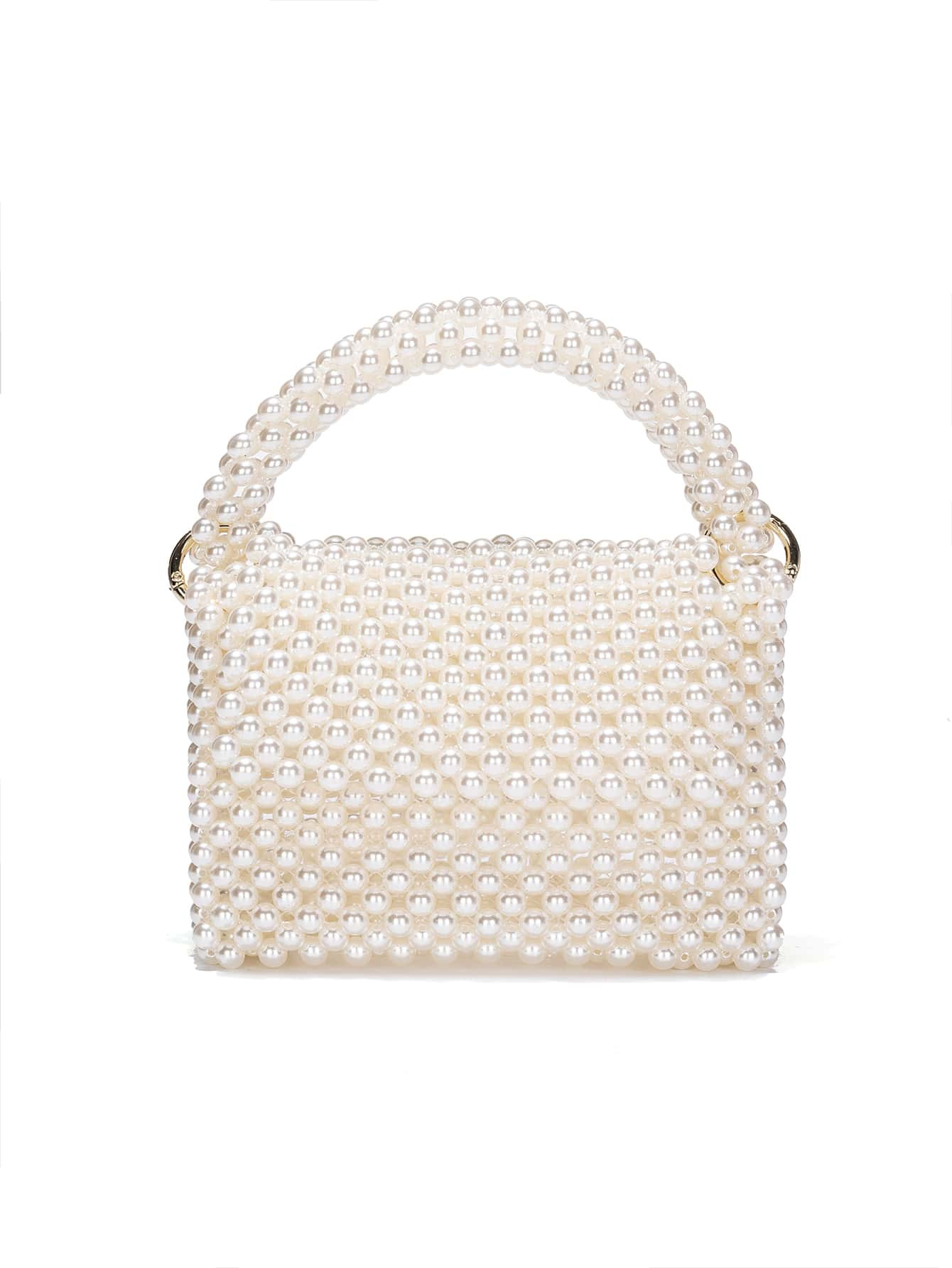 Mochila mini contas falso pérola | SHEIN