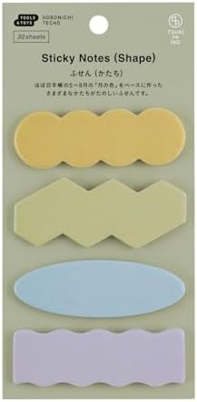 Hobonichi Techo Accessories – TSUKI no IRO: Sticky Notes (Multicolor Shape) | Amazon (US)