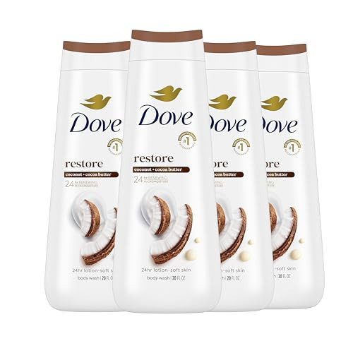 Dove Body Wash Restoring Coconut & Cocoa Butter 4 Count | Amazon (US)
