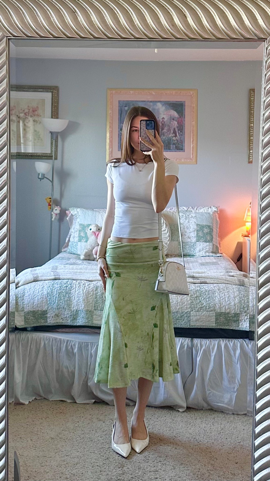 i LOVE this skirt from princess polly paired with these cute kitten heels. the perfect outfit for spring!

#LTKStyleTip #LTKBeauty #LTKPetite