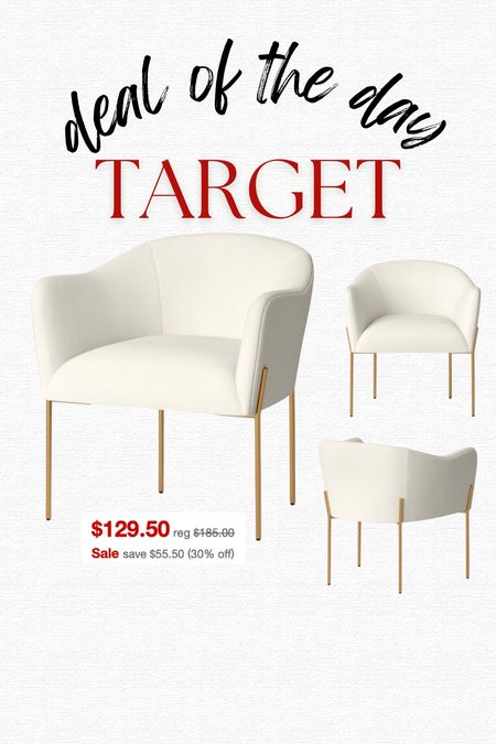 Easy way to elevate a space is with an accented chair! Deal of the day from target 