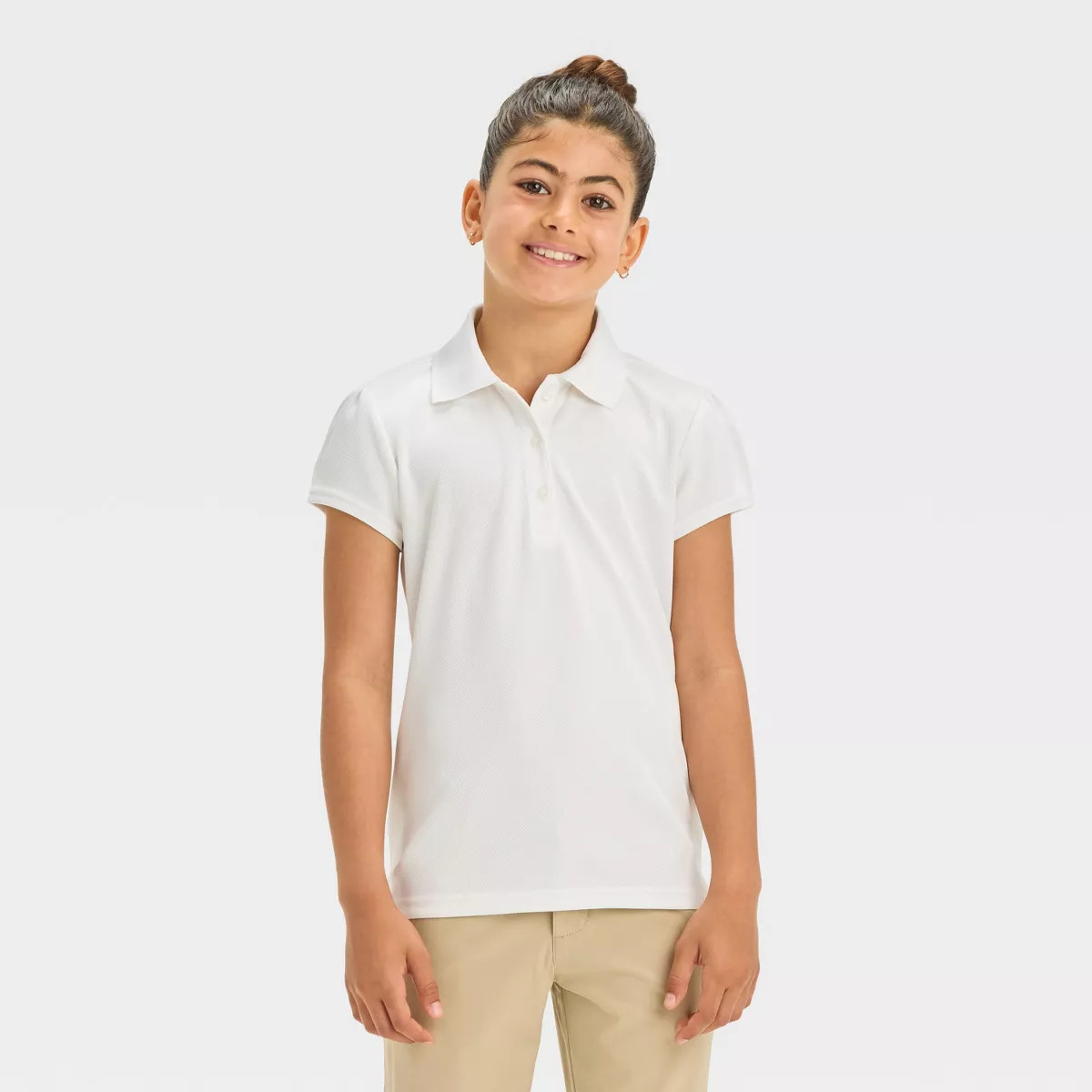 Girls' Short Sleeve Performance Uniform Polo Shirt - Cat & Jack™ | Target