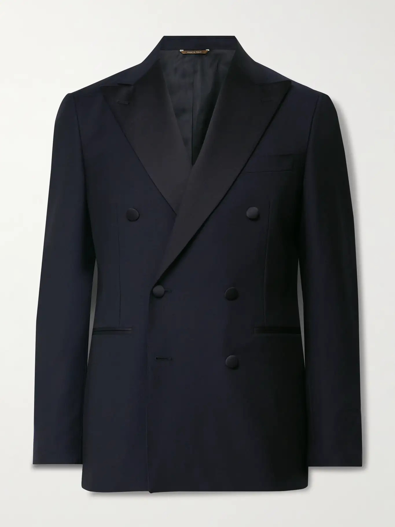 Slim-Fit Double-Breasted Satin-Trimmed Wool Tuxedo Jacket | Mr Porter (US & CA)