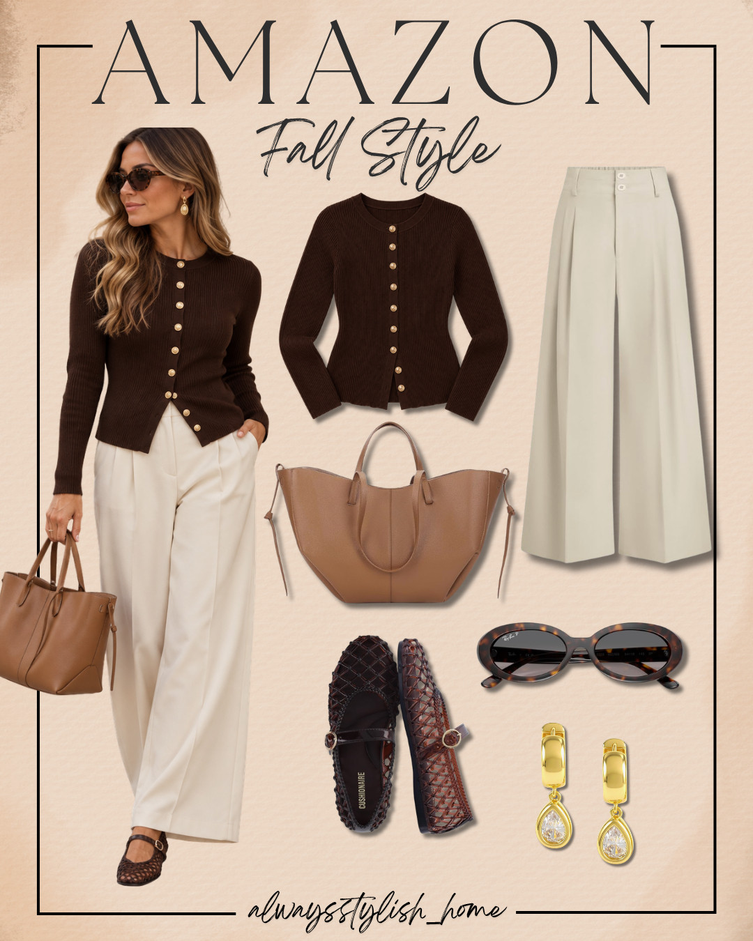 Chic Amazon fall outfit idea 🍂🤎 This elevated everyday look is perfect for brunch, date night, casual workdays, or a fall weekend out. The warm neutral tones and polished layers make it feel stylish while still being comfortable and easy to wear. Everything is linked below!

Amazon fall outfit • chic fall outfit idea • Amazon fall fashion • elevated everyday style • neutral fall outfit • affordable fall fashion • casual chic outfit • midsize fall style • fall wardrobe essentials • Amazon fashion finds
 

 #LTKootd #LTKSeasonal #LTKWorkwear