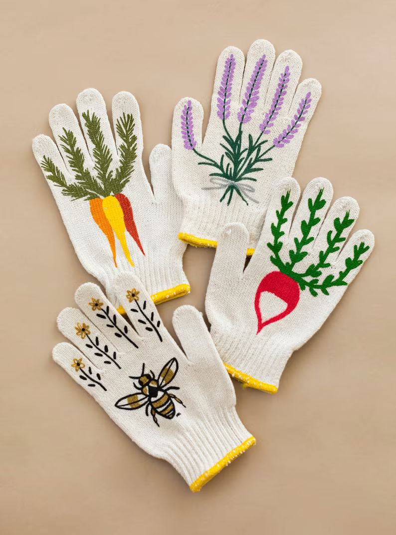 New Lavender Gardening Gloves - Etsy | Etsy (US)
