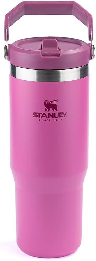 Tumbler Térmico Flip Straw Stanley Azalea | 887ML | Amazon (BR)