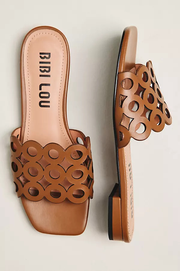 Cutout Slide Sandals | Anthropologie (US)
