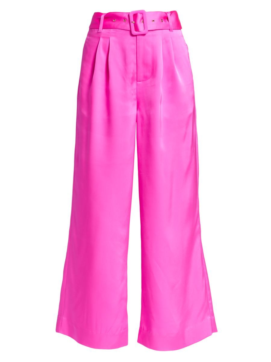 Eloise Satin Wide-Leg Pants | Saks Fifth Avenue