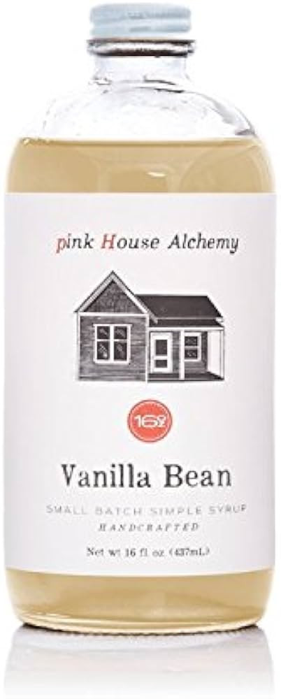 PINK HOUSE ALCHEMY Vanilla Bean Simple Syrup 16 OZ Bottle - Coffee, Cocktail, Mocktail and Non Al... | Amazon (US)