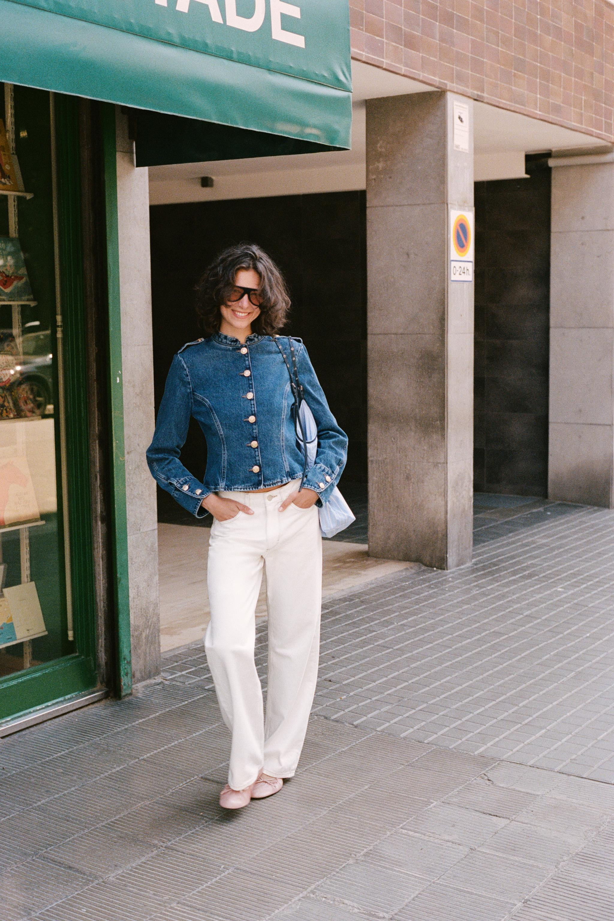 JEANSJACKE Z1975 MIT GOLDENEN KNÖPFEN | Zara DE