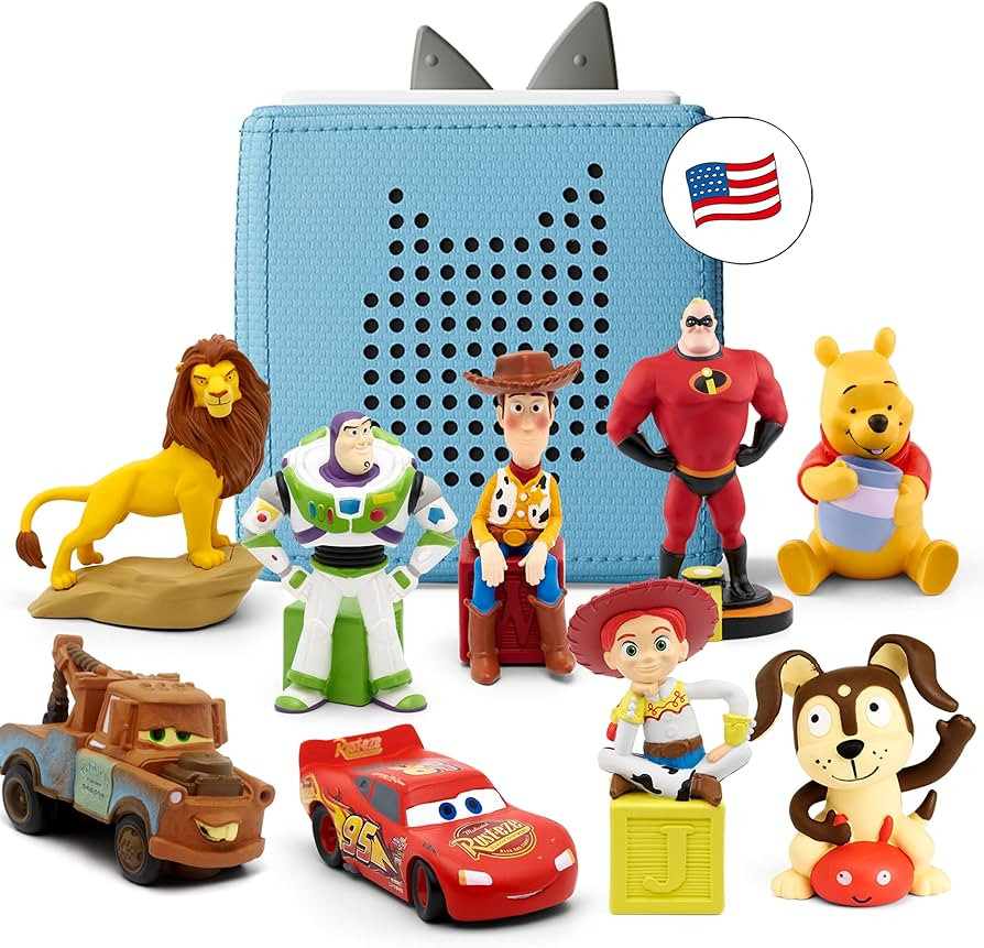 Toniebox Audio Player 9 Character Disney Bundle with Woody, Buzz Lightyear, Jessie, Lightning McQ... | Amazon (US)