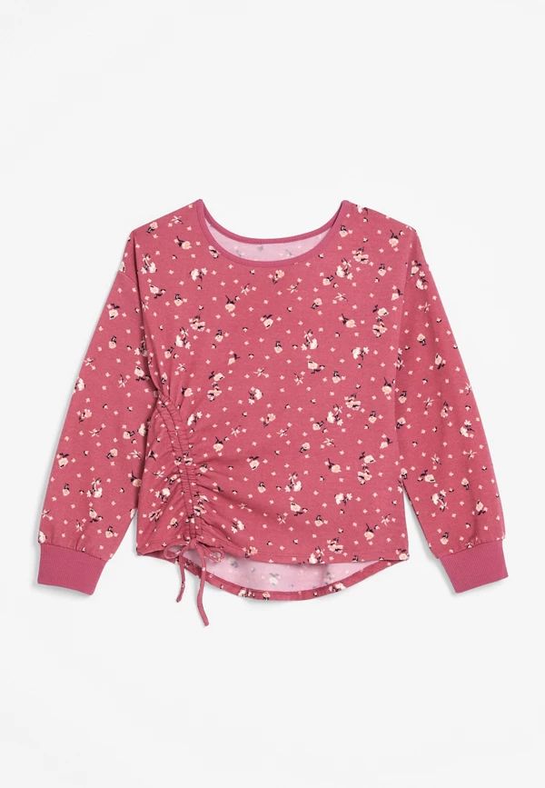 Girls Cinched Bow Sweatshirt | Maurices