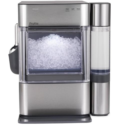 GE Profile Opal 2.0 Ultra Nugget Ice Maker with Side Tank and Scale Inhibiting Filter, Scoop Included, 38 lbs in 24 Hours, Pellet Ice Machine with WiFi & Smart Connected, Stainless Steel | Amazon (US)