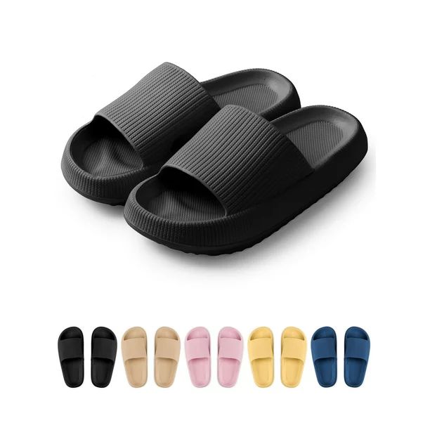 Gustave Clouds Anti-Slip Slippers for Women and Men, Shower Bathroom Slides Sandals House Slipper... | Walmart (US)