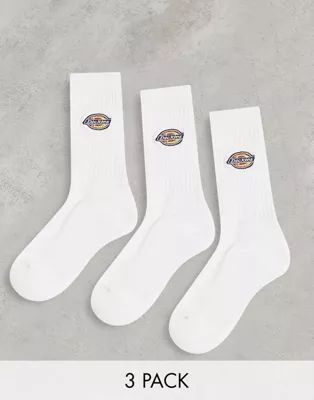 Dickies Valley Grove 3 pack socks in white | ASOS (Global)