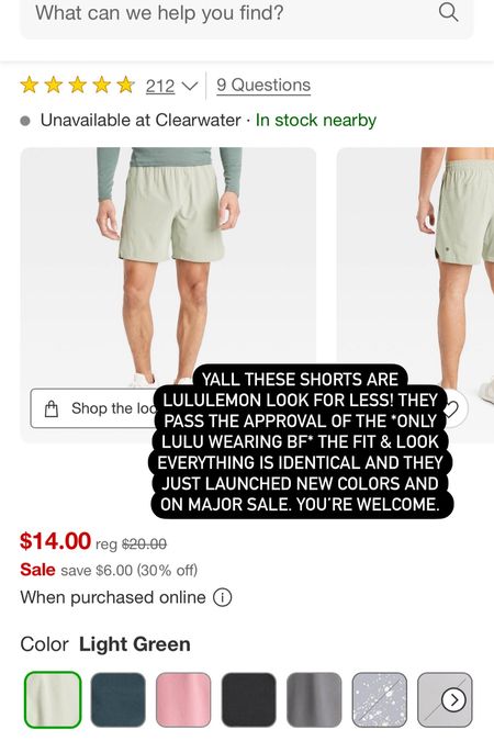 Target Men's Unlined Run Shorts 7" - All In Motion. YALL THESE SHORTS ARE LULULEMON LOOK FOR LESS! THEY PASS THE APPROVAL OF THE *ONLY LULU WEARING BF* THE FIT & LOOK EVERYTHING IS IDENTICAL AND THEY JUST LAUNCHED NEW COLORS AND ON MAJOR SALE. YOU’RE WELCOME. 

#LTKMens #LTKSaleAlert #LTKActive