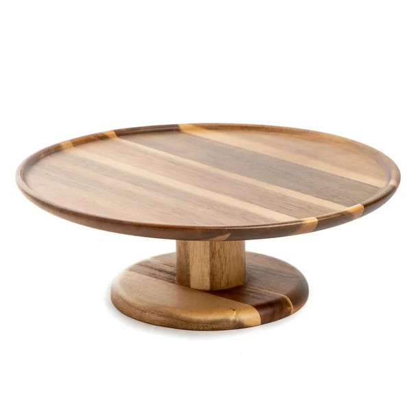 Better Homes & Gardens Acacia Wood Round Cake Stand - Walmart.com | Walmart (US)