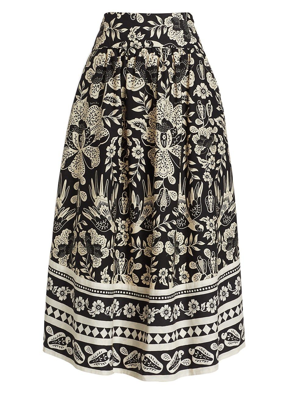 Graphic Floral A-Line Midi-Skirt | Saks Fifth Avenue