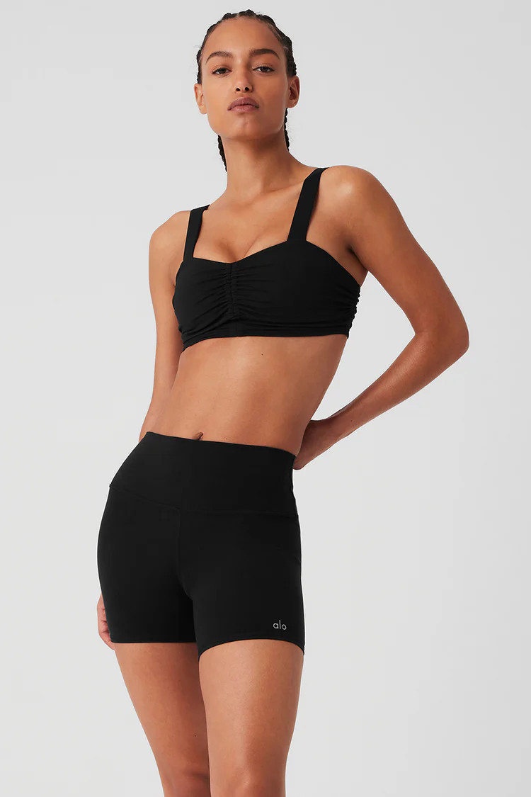 Airbrush Cinch Bra - Black | Alo Yoga (US)