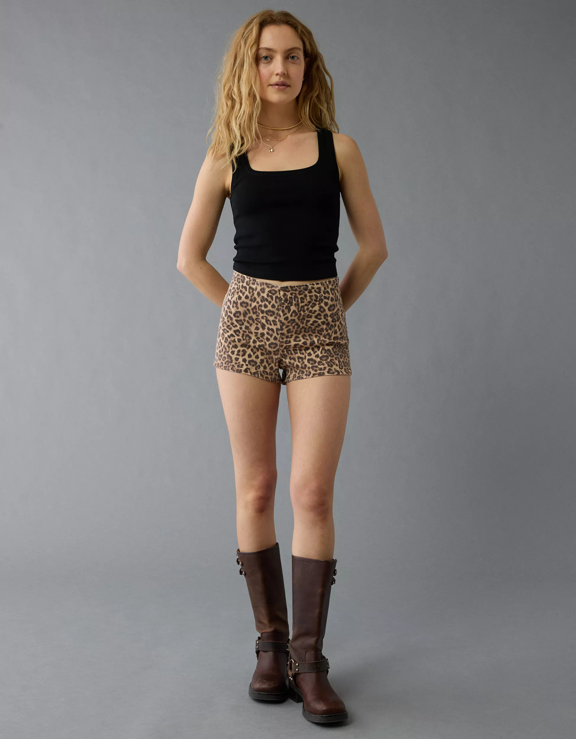 AE Next Level Leopard Micro Short | American Eagle Outfitters (US & CA)
