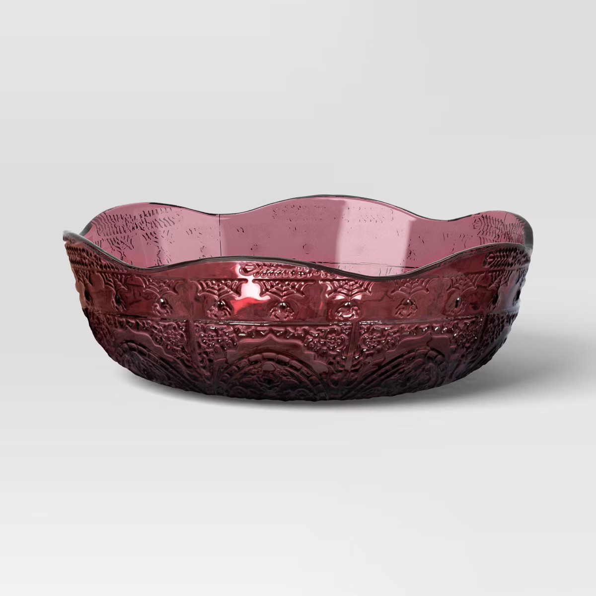 Glass Candy Bowl Burgundy - Threshold™ | Target