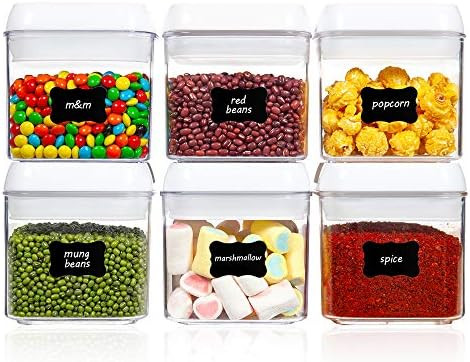 Airtight Food Storage Containers, Vtopmart 6 Pieces Mini BPA Free Plastic Containers with Easy Lo... | Amazon (US)