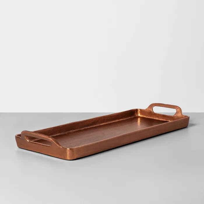 Antique Copper Finish Décor Tray - Hearth & Hand™ with Magnolia | Target
