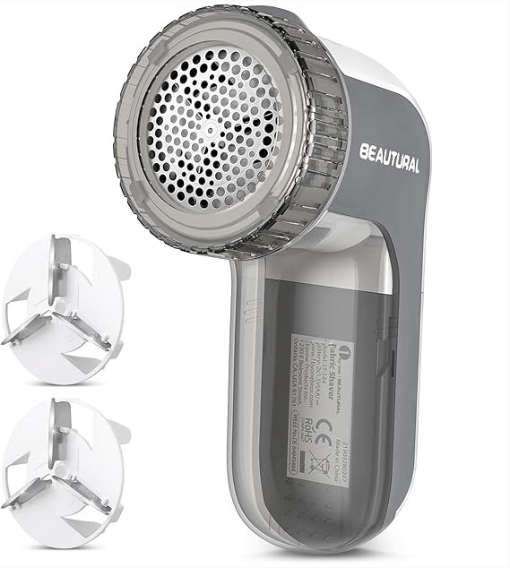BEAUTURAL Fabric Shaver and Lint Remover, Sweater Defuzzer with 2-Speeds, 2 Replaceable Stainless... | Amazon (US)