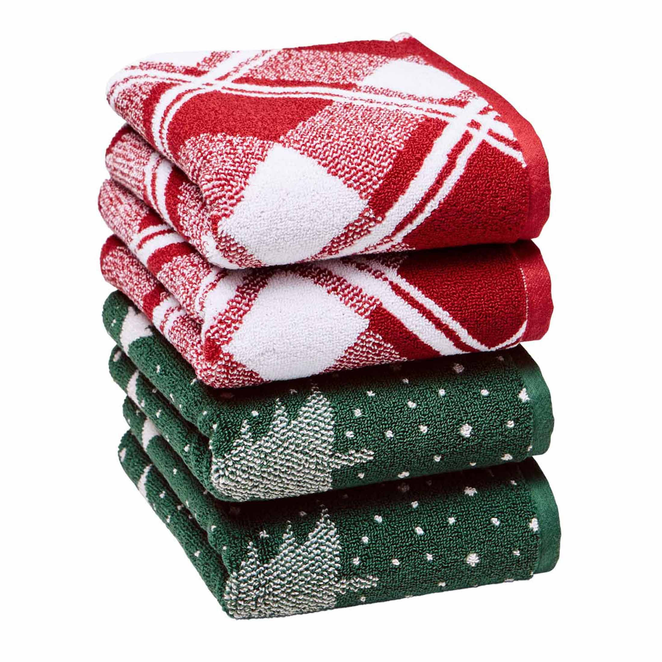 Better Homes & Gardens Holiday Decor Hand Towel, Green Tree | Walmart (US)