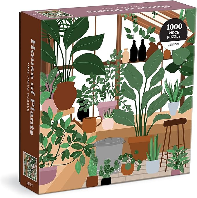 House of Plants 1000 Piece Puzzle in Square Box from Galison - Fun and Botanical 1000 Piece Puzzle,  | Amazon (US)