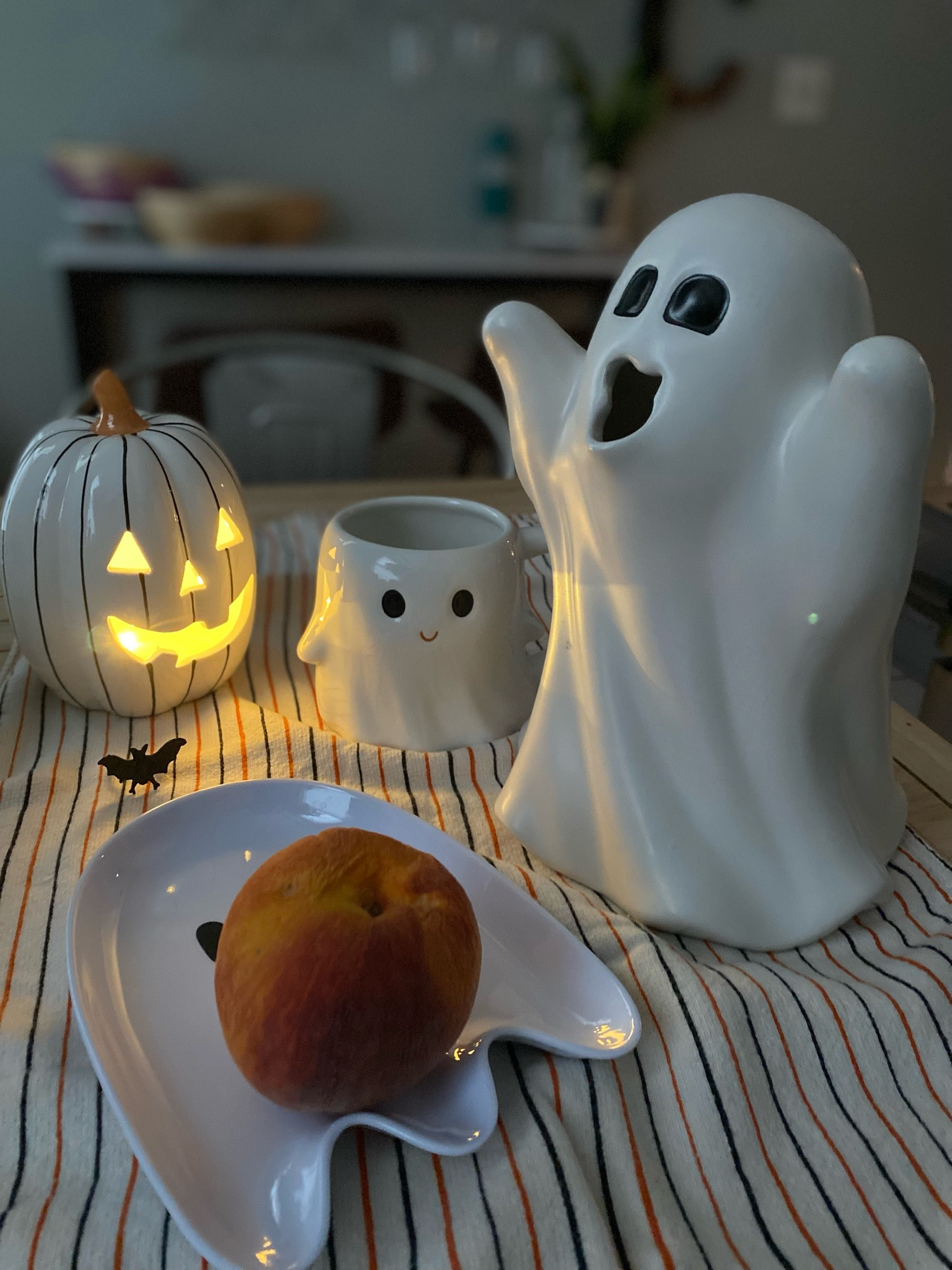 I’m always looking for fun and easy ways to make special little moments for my daughter. I set up this little ghost breakfast for her and she thought it was the coolest thing! I couldn’t do it without this ghost pitcher and mug from target. 👻

#LTKhome #LTKSeasonal #LTKHalloween