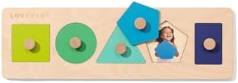 LOVEVERY | Friends of All Shapes Puzzle | Montessori Toddler Toy, Ages 16 Months+ | Amazon (US)