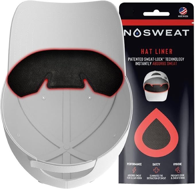 NoSweat Golf Hat Sweat Liner – Prevents Stains & Odor Patented Technology Made in The USA | Amazon (US)