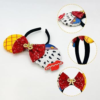 2 PCS Mouse Ears Headbands with LED Light Sequin Headbands Park Ears for Party Favors Cosplay Acc... | Amazon (US)