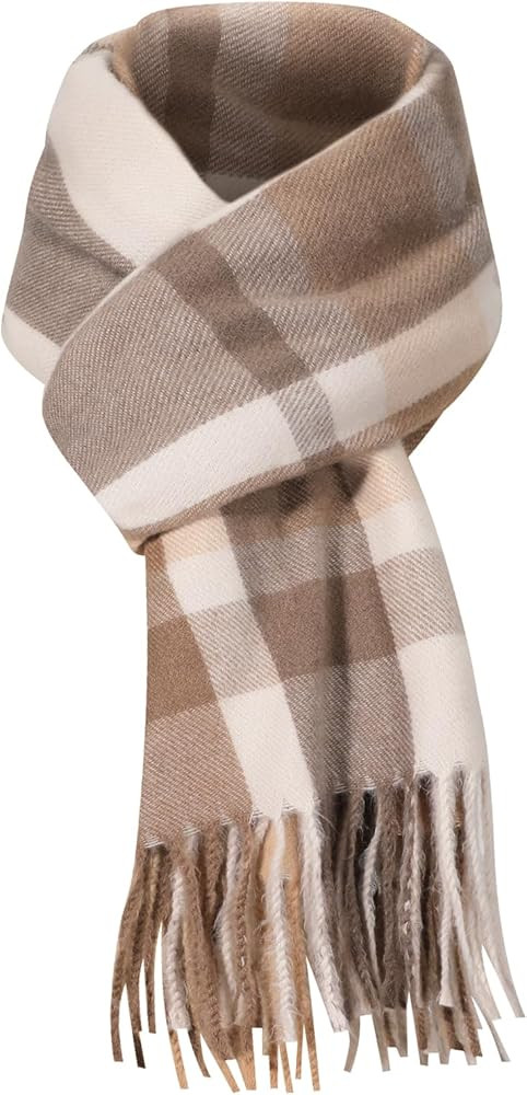 Scarf for Women - Winter Scarf for Women Fashion Cashmere Feel Plaid Scarfs for Women | Amazon (US)