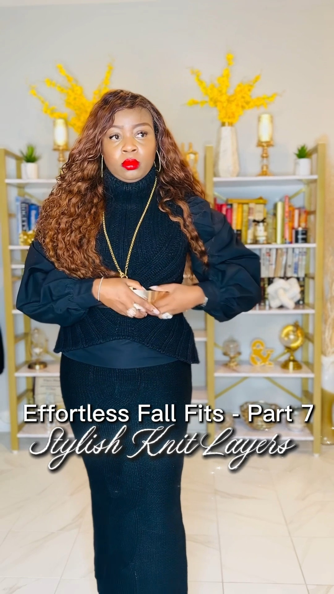 Effortless Fall Fits - Part 7. All black outfits are timeless and I love how this all black look came together effortlessly!

I paired a puff sleeve top with a knit vest and knit skirt, patterned tights and Mary Jane pumps. Got tons of compliments at work✅🥰 

Are you into all black looks too?

#LTKMidsize #LTKWorkwear #LTKSeasonal