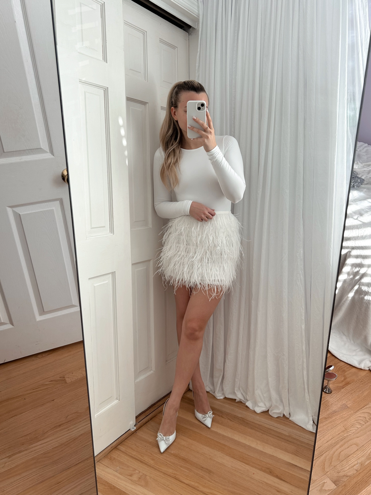 All white outfit I feel like a swan 🦢 

#LTKparties #LTKstyletip #LTKHoliday