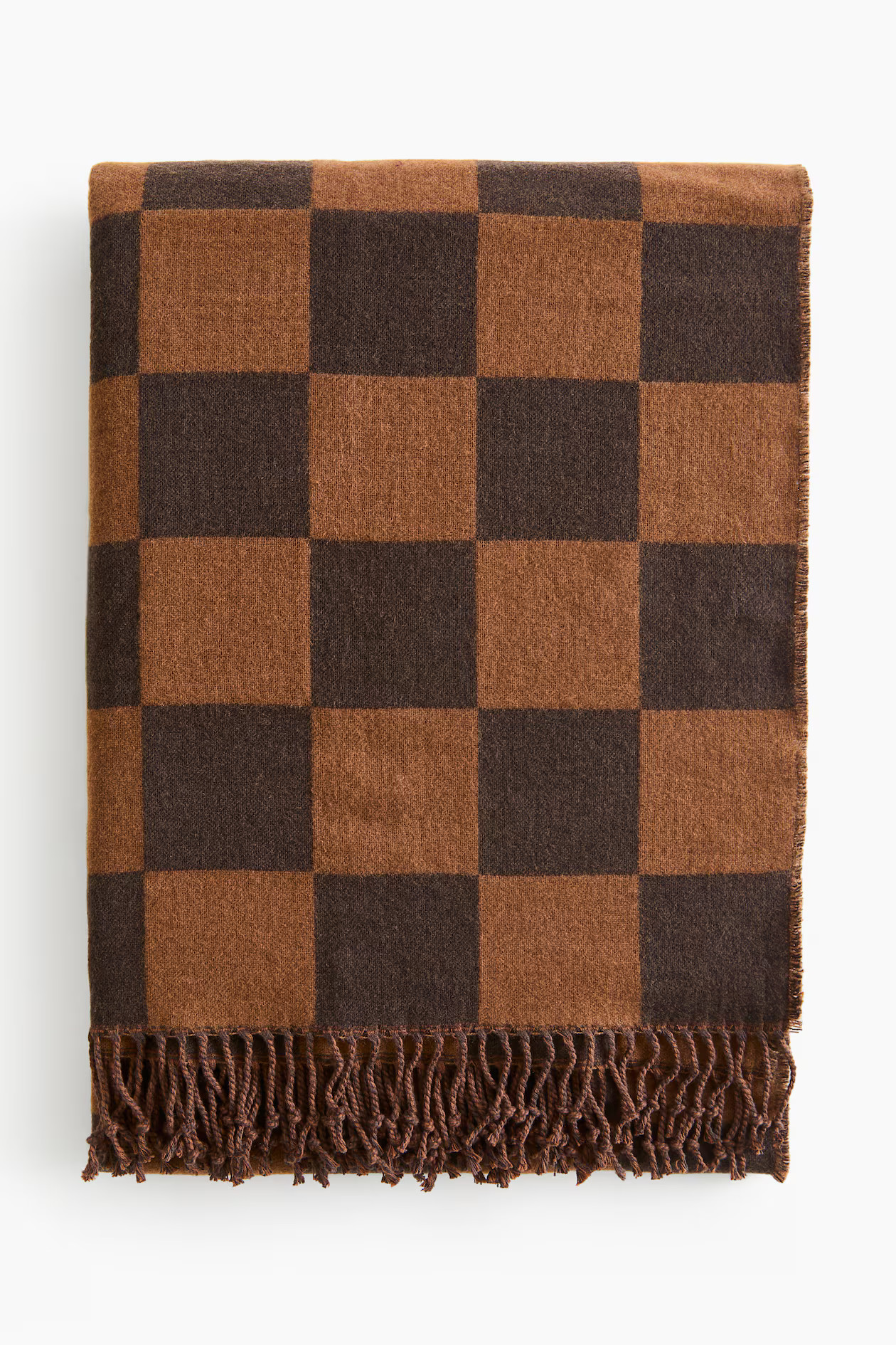 Checked Cotton-Blend Throw | H&M (US + CA)