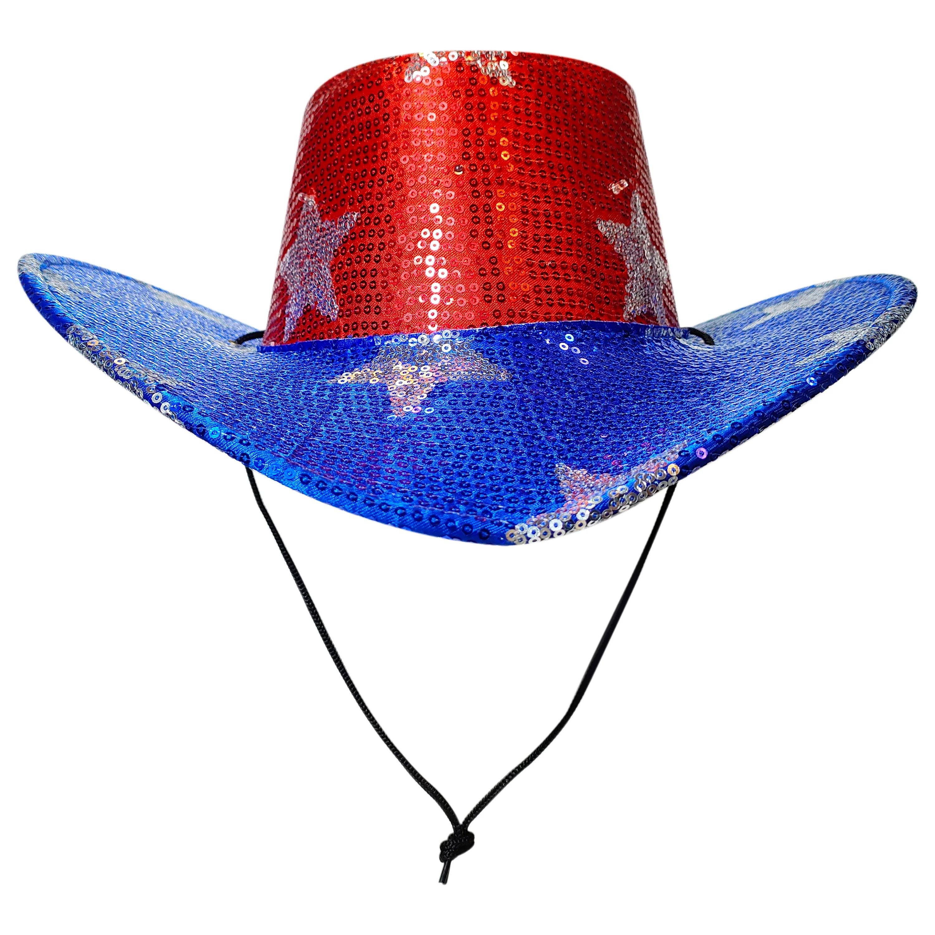 Way To Celebrate Patriotic Light Up Cowboy Hat - Walmart.com | Walmart (US)