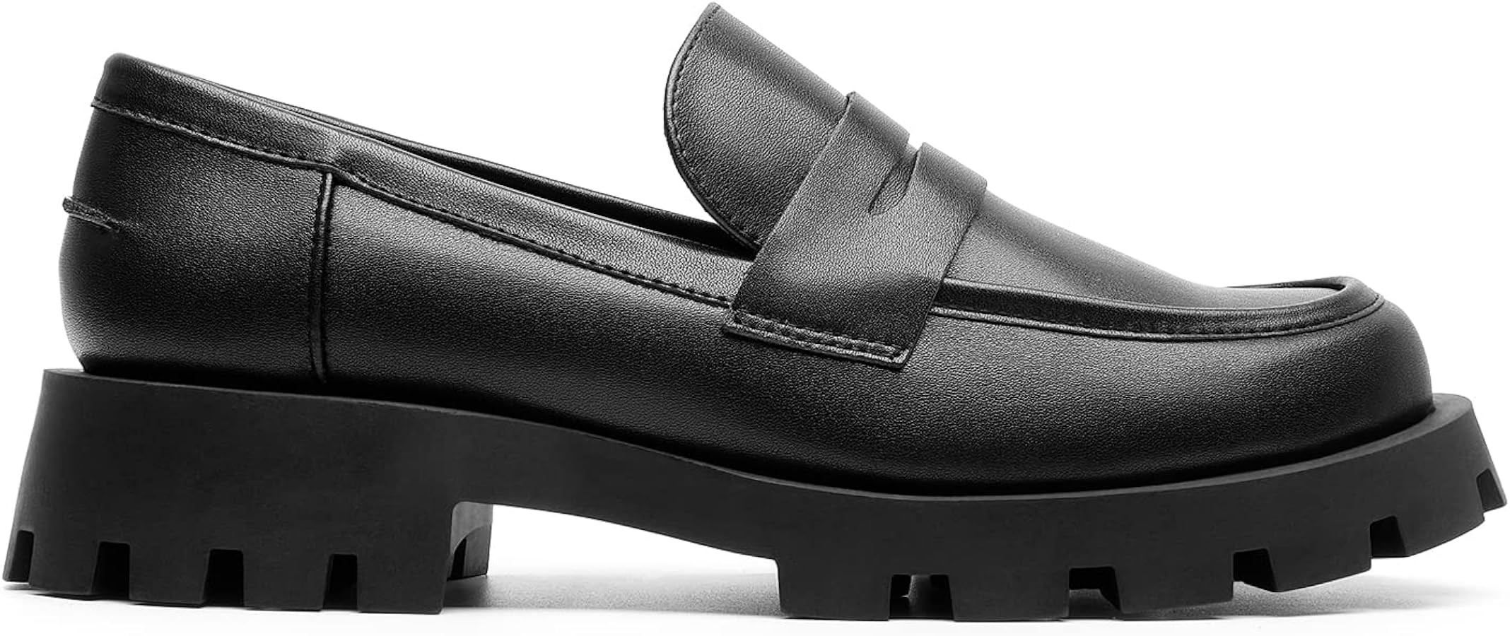 DREAM PAIRS Womens Loafers, Lug Sole Slip On Platform Chunky Penny Loafers for Women Dressy and W... | Amazon (US)