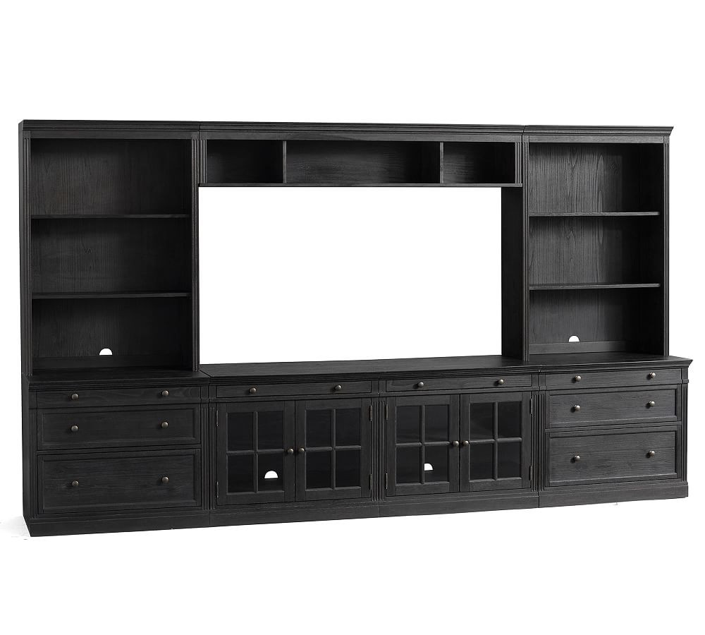 Livingston 7-Piece Entertainment Center (105"-140") | Pottery Barn (US)