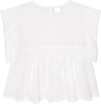 Nordstrom Kids' Embroidered Trim Cotton Top | Nordstrom | Nordstrom