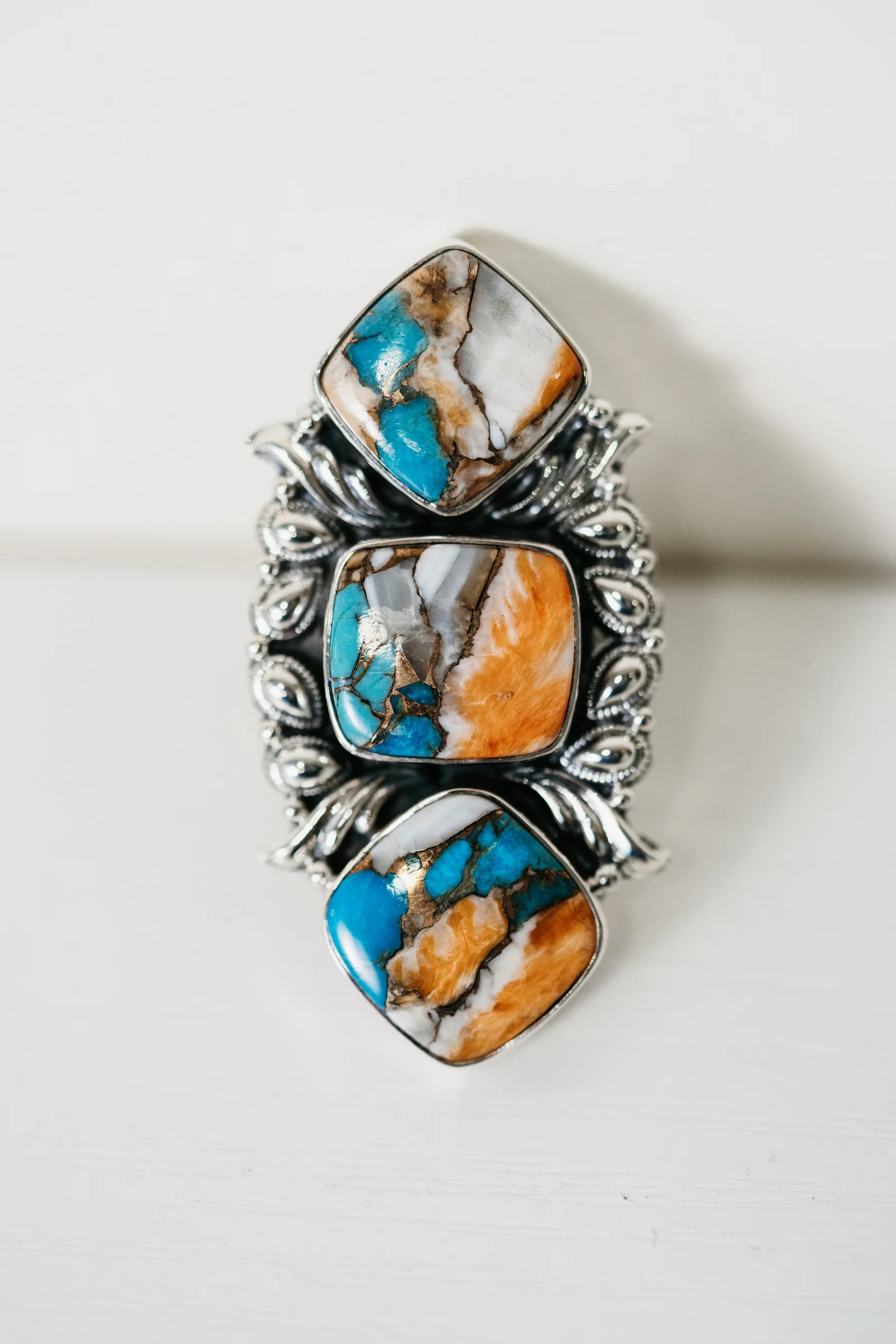 Fiadora Ring | Spiny Turquoise | Goldie Lew Jewelry, LLC