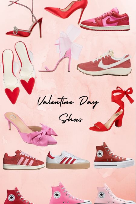 Found some super cute sneakers and heels for valentines days! Depending on the mood you’re feeling that day! They have so many cute red and pink options  

#LTKMostLoved #LTKU #LTKshoecrush